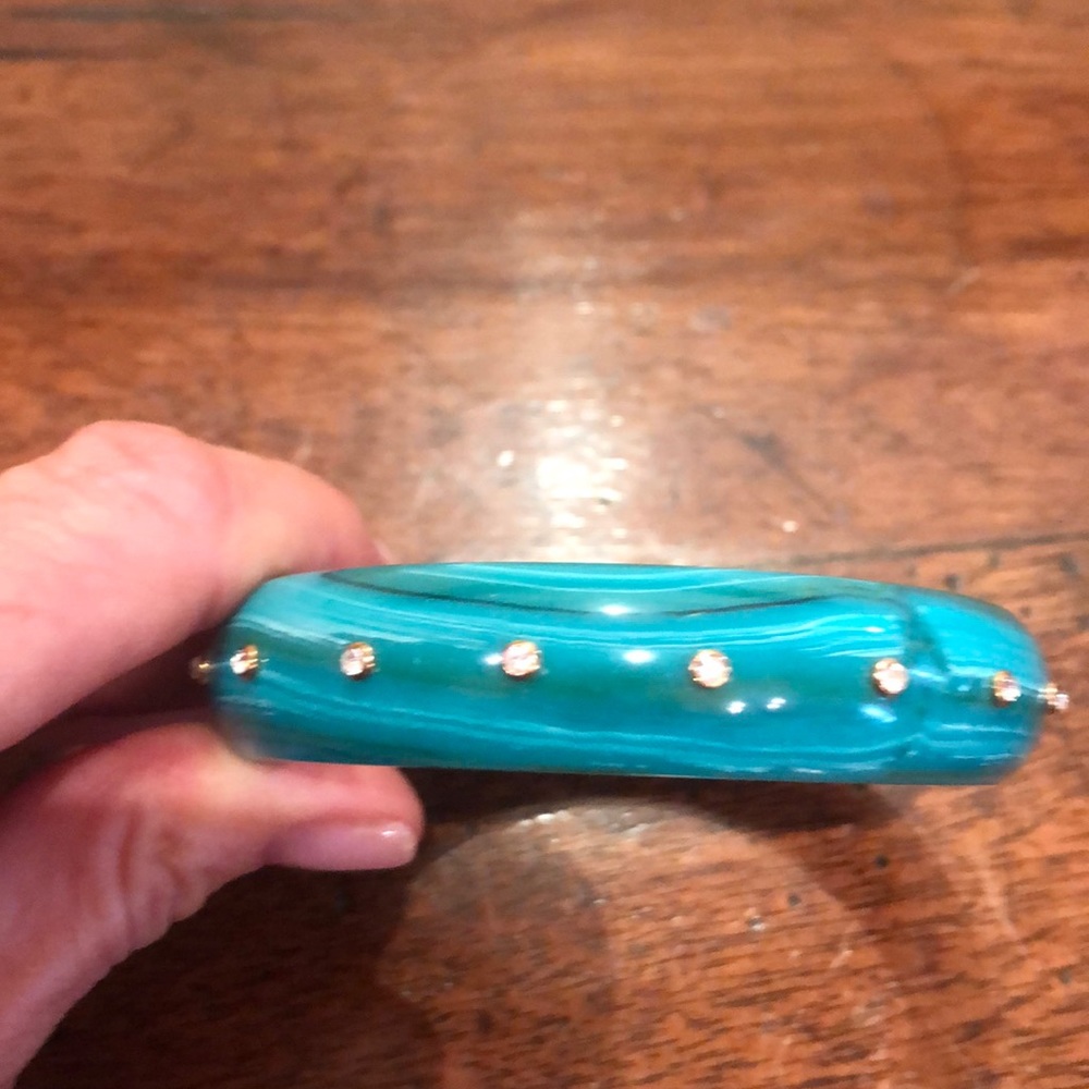 Turquoise resin Bangle